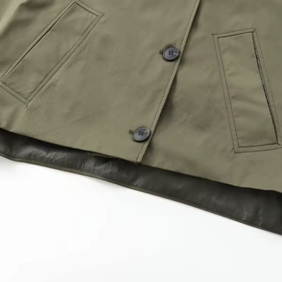 Chic Short Hooded Trench Jacket – Autumn 2025