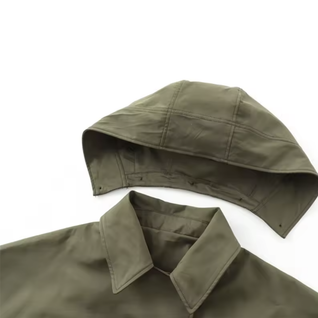 Chic Short Hooded Trench Jacket – Autumn 2025