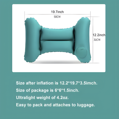 Inflatable Lumbar Travel Pillow