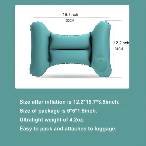 Inflatable Lumbar Travel Pillow