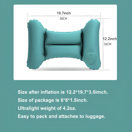 Inflatable Lumbar Travel Pillow
