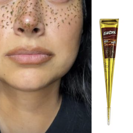 Henna Freckles for Natural Long Lasting Freckles